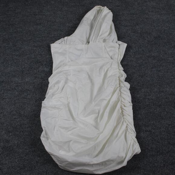 House Of CB Dress Large Clementine Cut Out Asymmetric White Mini Chic Party Sexy - Picture 8 of 14